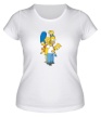 Женская футболка «Семья Симпсонов» - Фото 1