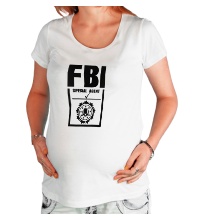Футболка для беременной FBI Special agent