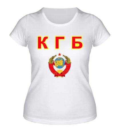 Женская футболка «КГБ»