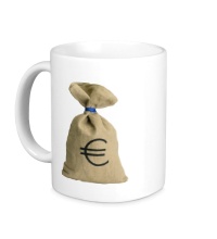 Керамическая кружка Мешок евро