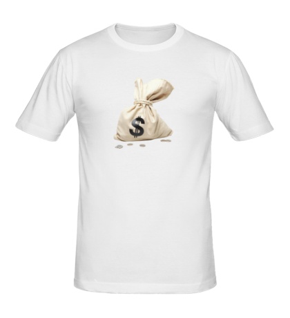 Мужская футболка Мешок с долларами
