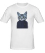 Мужская футболка «Спортивный кот» - Фото 1