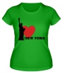 Женская футболка «I love New York» - Фото 1