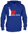 Толстовка с капюшоном «I love New York» - Фото 1