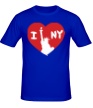 Мужская футболка «New York Love» - Фото 1