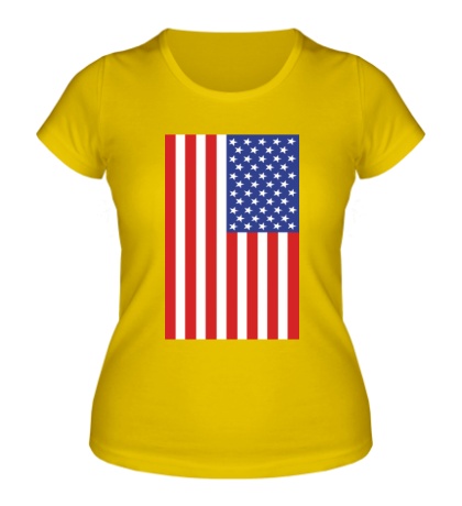 Женская футболка Американский флаг