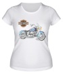 Женская футболка «Мотоцикл Харлей» - Фото 1