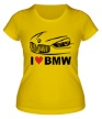 Женская футболка «I love BMW» - Фото 1
