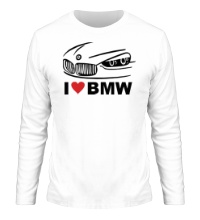 Мужской лонгслив I love BMW