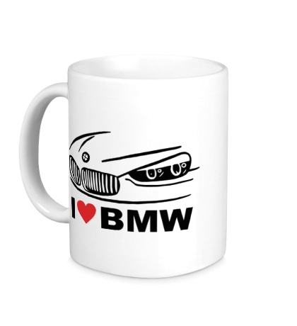 Керамическая кружка I love BMW