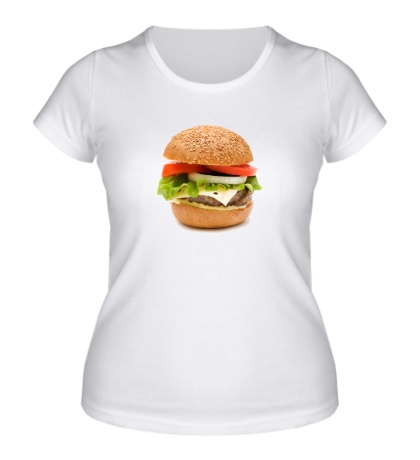 Женская футболка «Гамбургер»