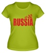 Женская футболка «Russia» - Фото 1