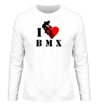 Мужской лонгслив I love BMX