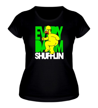 Женская футболка «LMFAO: Homer Shufflin»