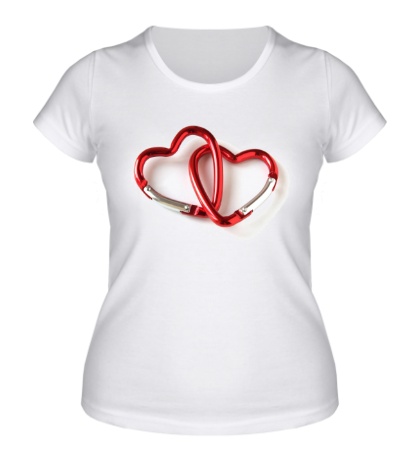 Женская футболка «Сердечки карабины»