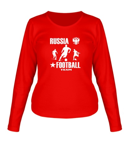 Женский лонгслив «Russia football team»