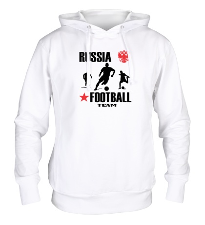 Толстовка с капюшоном «Russia football team»
