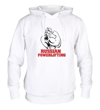 Толстовка с капюшоном Russian powerlifting