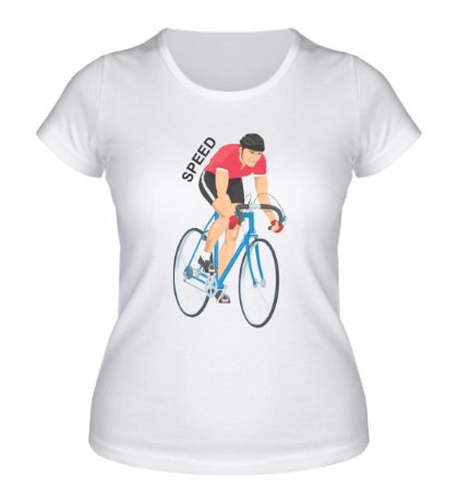 Женская футболка Велосипедист