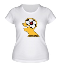 Женская футболка Обожаю футбол