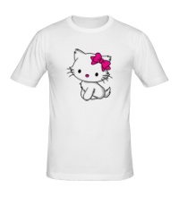 Мужская футболка Kitty-котенок