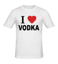 Мужская футболка I love vodka