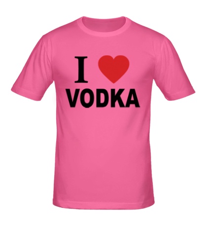 Мужская футболка I love vodka