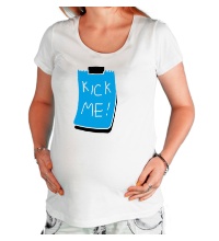 Футболка для беременной Kick Me!