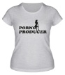 Женская футболка «Porno producer» - Фото 1