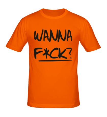 Мужская футболка «Wanna fck»