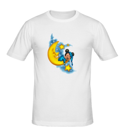 Мужская футболка «Mickey спит»