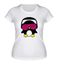 Женская футболка Пингвинчик в очках