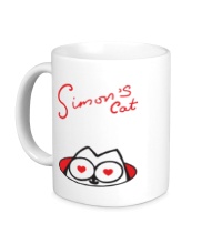 Керамическая кружка Влюбленный Simons Cat