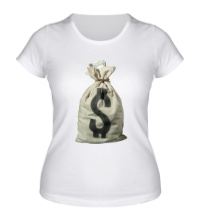 Женская футболка Мешок с деньгами