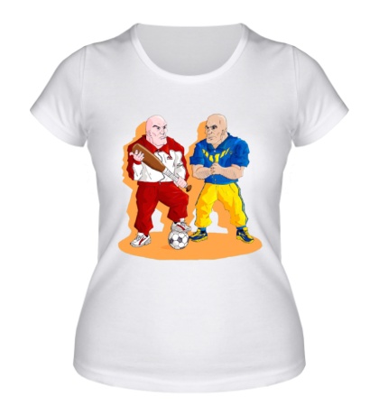 Женская футболка «Хулиганы ЕВРО 2012»