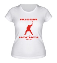 Женская футболка Russia: Hockey Team