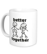 Керамическая кружка «Better together» - Фото 1