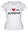 Женская футболка «I love my boyfriend» - Фото 1