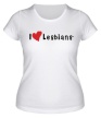 Женская футболка «I love lesbians» - Фото 1