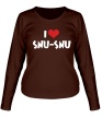 Женский лонгслив «I love snu-snu» - Фото 1