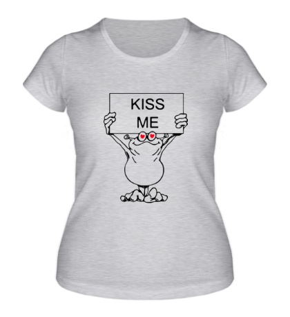 Женская футболка «Kiss me»
