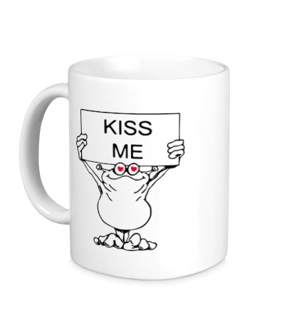 Керамическая кружка «Kiss me»