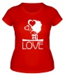 Женская футболка «Love kiss» - Фото 1