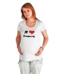 Футболка для беременной «Я люблю Людмилу» - Фото 1