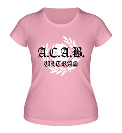 Купить женскую футболку A.C.A.B Ultras