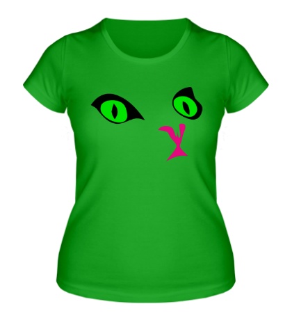 Женская футболка «Кошачий взгляд»