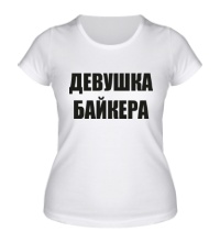 Женская футболка Девушка байкера