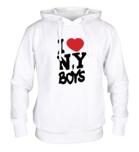 Толстовка с капюшоном I love New York Boys