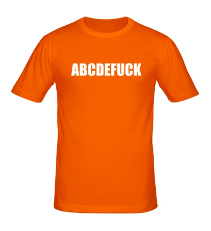 Купить мужскую футболку ABCDEFUCK