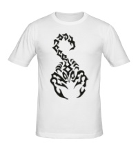Мужская футболка Тату-скорпион